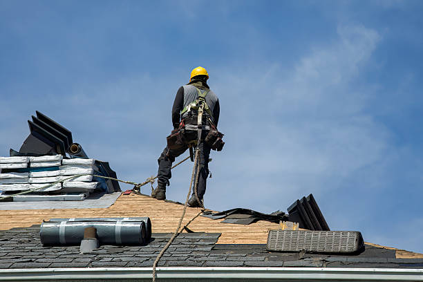 Professional Storm Damage Roof Repair technician working in Drexel, MO